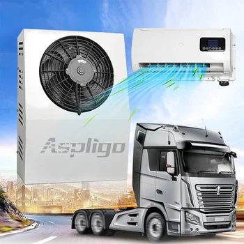 Aspligo 10500BTU Нов Енергиен Сплит-Климатик 12V 24V Безшумен Паркинг-Климатик за Автомобил Каравани Truck Camper RV