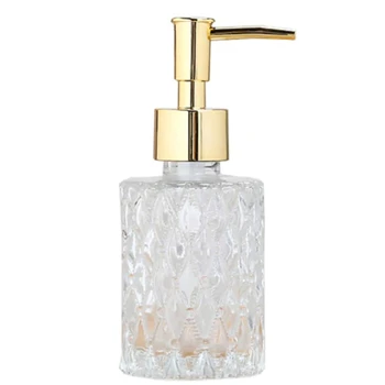 Универсален опаковка за сапун Mesa, лесно моющийся стъклена опаковка за сапун, подходящ за кухня и баня (златен)
