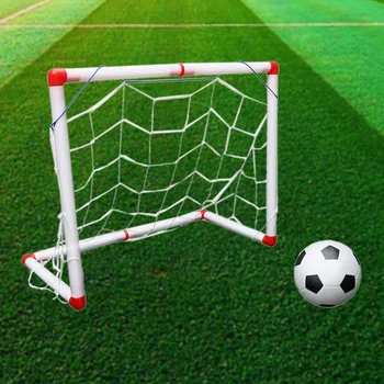 Футболен комплект Easy Score Мрежа за футболни порта Футболен набор от Телени мрежи за футболни врати с въздушно помпа за деца в задния двор на открито Unirow Boy