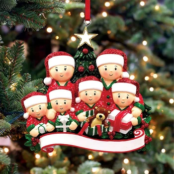 Коледна висулка, направи си САМ, Лични, Семейни Коледни украси за дома 2023 Навидад, Украса за Коледната елха на Нова година 2024