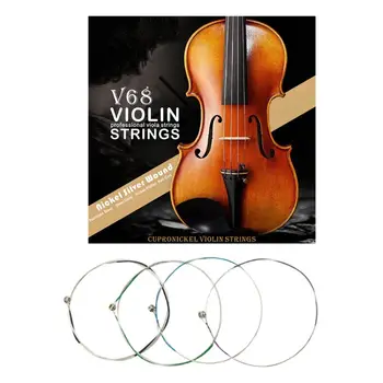 4 бр./компл. професионални скрипичных на струните (E-A-D-G) Мельхиоровая струна за 4/4 3/4 1/2 1/4 универсален комплект скрипичных на струните
