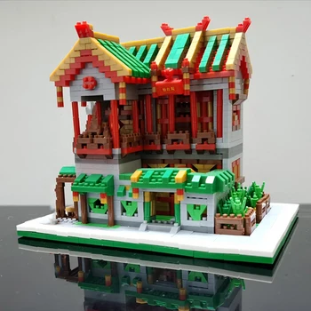 Играчка за деца Yihong Garden Broadel Store Китай Architecture 3D модел САМ Mini Diamond Blocks Bricks Building