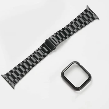 Метална каишка за часовник и чанта за КОМПЮТЪР пакет за Apple Watch Band 38 мм 40 мм 41 мм 42 мм 44 мм 45 мм ултра тънък ремък за iWatch 7 6 5 4 3 SE