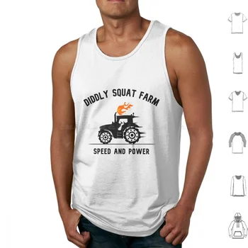 Лого на магазина Diddly Squat Farm Върховете на трактори, жилетка без ръкави, ферма Джеръми Ферма, забавен Diddly Squat Tractor Farming Top Gear