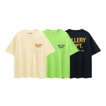 ГАЛЕРИЯ ОТДЕЛ TIDE Harajuku 23SS Пролетно тениска с надпис ART THAT KILLS Logo Свободна тениска Оверсайз в стил хип хоп Унисекс с къс ръкав