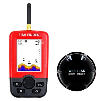 Нов здрав висококачествен детектор на риба Visual HD Wireless с 40-метров гидролокатором, сигнализатором дълбочина, линкът води към пълен списък, рыболовным детектор