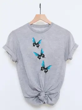 Скъпа риза с папийонка на 90-те години, Дамски ежедневни тениска с изображение на анимационни герой, Дамски дрехи, с принтом, Летни Модни тениски с анимационни герои, тениска