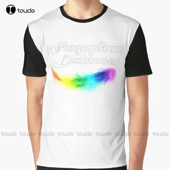 Wingaydium Lesbiosa Лесбийка гордост Подаръци За гей-Парада И Месец Гордост Swag Графична тениска Забавно Изкуство Градинска Облекло Мультяшная Тениска Xs-5Xl