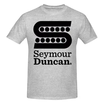 Мъжка сива тениска с логото на Seymour Duncan Amplifier, размери от S до 5Xl