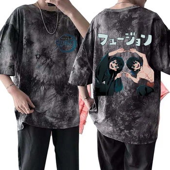 Японското аниме Харадзюку Akaza Tokitou Muichirou Забавен подарък дрехи за мъже и жени, тениска