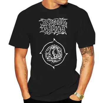 Мъжка черна тениска Brutal Truth, фанатская тениска на DEATH ГРАЙНДКОР Банда, размер S-3XL фланелка с модерен принтом, най-тениска голям размер