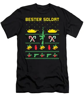 Bester Soldat Възли Грозен Коледен Пуловер Подарък Тениска