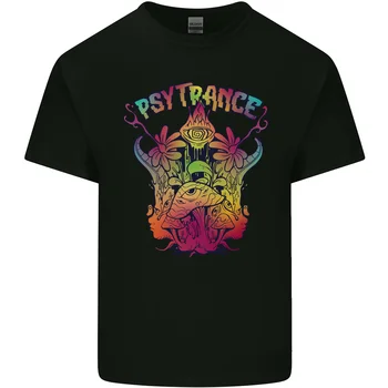 Psytrance Psychedelic Trance Music Мъжки памучен тениска Psy Tee Top