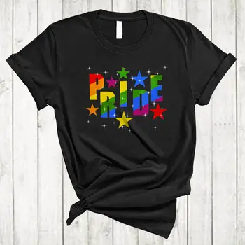 Pride Сладко Cool LGBTQ, Семейна тениска, чаша за ЛГБТ общността с дъга звездите, гей и лесбийки