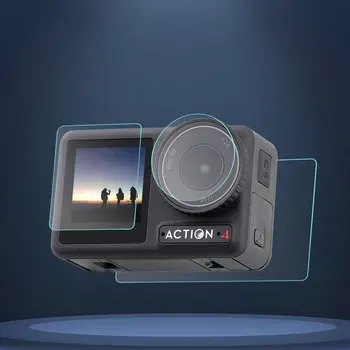 HD Закалена Защитно Фолио за Екрана DJI Action 4 Camera Screen Lens Аксесоари, изработени От Закалено Стъкло