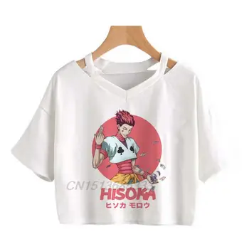 Дамски тениски Hisoka Morow Hunter X с аниме е японската манга Tokyo Revengers, дамски памучни блузи в стил ретро, тениски със сладък пандой