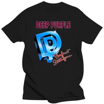 Реколта на живо тениска на Deep Purple Perfect Strangers 1985 г., мъжки подарък тениска HOT