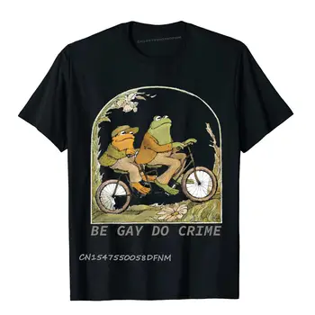 Улични Тениски Be Gay Do Crime Топ За Мъже, Памучни Блузи Премиум-клас, Тениски С Принтом Манга Оверсайз