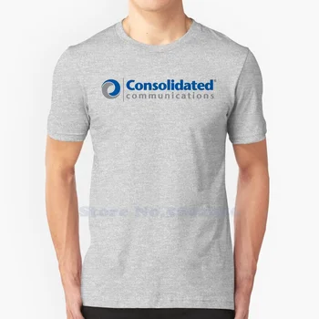 Висококачествени тениски с логото на Консолидираната Communications, Модна тениска, нова тениска от 100% памук