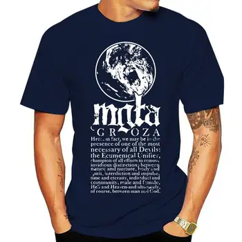 Тениска Mgla Martin, мъжки памучен риза с принтом, големи размери S-XXXL
