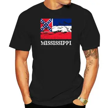 Женска тениска с флага на щата Мисисипи, специална реколта женска тениска с принтом Dixie Proud в стил пънк