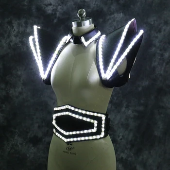 мода 2023 година Настройва мъжката танц дрехи LED tron обичайната персонализирана реклама A1741 бежово-сив тъмно сив тъмно черно руно