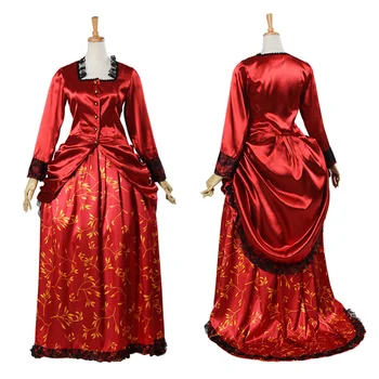 Викторианска рокля дама Edwardian епохи, кралско топката принцеса рокля, костюм за cosplay, рокля в стил барок, рококо, бална рокля