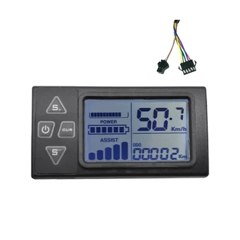 24V 36V 48V 60V S861 LCD Дисплей Ebike Display Таблото Meter за Електрически Велосипед BLDC Контролер control panel (SM Щекер)