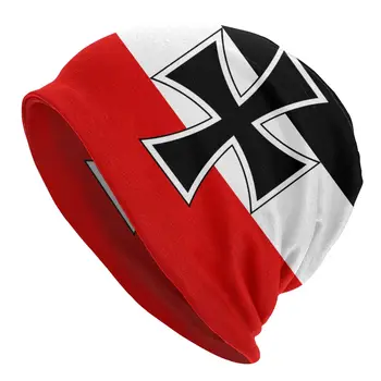 Флаг на Германската империя Шапки, Шапки на Мъже, Жени Унисекс Хип-Хоп Зимна Топла Вязаная Шапка За възрастни Германия Патриотични Шапка на абсорбатори
