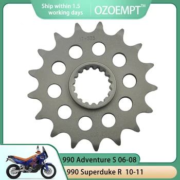 Предната звездичка мотоциклет OZOEMPT 525-17T се прилага към 990 Adventure S Superduke Superduke R Supermoto R SM SM T 1050 Adventure