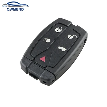 QWMEND Подмяна на 5-кнопочного автомобилния дистанционно управление за Land Rover Freelander 2 3 Калъф за ключовете от колата неразрезное нож