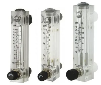 Ротаметр LZT-6T с квадратна панел за измерване на потока на течности PMMA 2-20 4-40 6-60 10- 100 л/ч, 10-70 г/ч 16-160 25-250 100-500 100- 1000 мл / мин