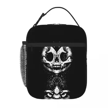 Чанта за обяд Готически Black Cat Kawaii Bag Чанта-ланчбокс Термосумка-хладилник