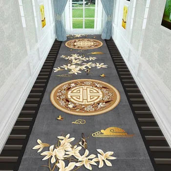 Китайските минималистичные декоративни постелки за пода в Дома, хол, спалня, постелки за пода с принтом, килим в коридора на хотела, килим за преминаване на