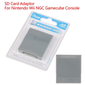 SD Flash Адаптер за карта с памет WISD Конвертор Адаптер за четене на карта с памет за вашата конзола Nintendo Wii NGC Gamecube