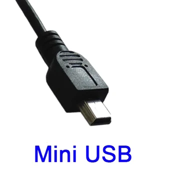 ABS Dash Cam Зарядно за Кола Със Синя Led Подсветка видео Рекордер Кабел За Зареждане 2в1 Многофункционален Micro USB, Mini USB Мултифункционален