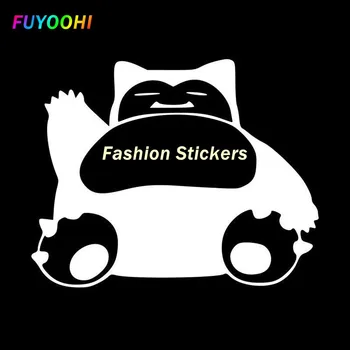Модерни стикери за екстериор/защита FUYOOHI, vinyl стикер с забавен домашен любимец Мечка, стикер върху бронята на автомобила, мотора, украса на задното тяло, стикер