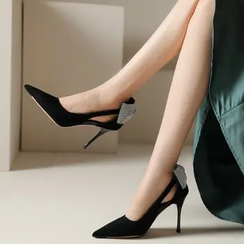 Обувки-сандали на прозрачни токчета за жени, модел обувки, дамски фетишистские обувки на висок ток, секси модни летни обувки, дамски дизайнерски обувки на токчета
