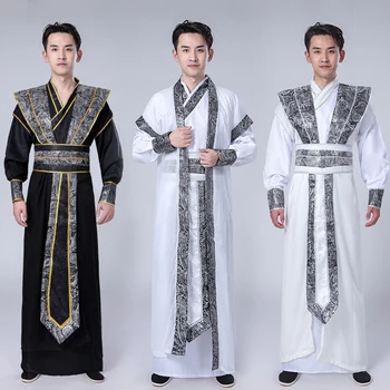 Тангсуит Династията на Ханфу Рокля за мъже Традиционната Китайска Азиатската облекло Танцов костюм Фестивални костюми Национален древен cosplay
