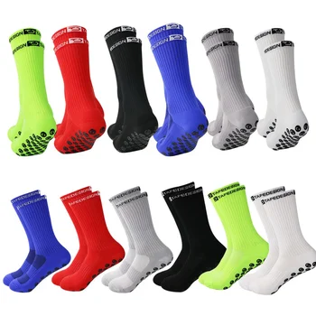 Нескользящие футболни чорапи-Мини футбол/баскетбол/хокей спортни чорапи с превземането на