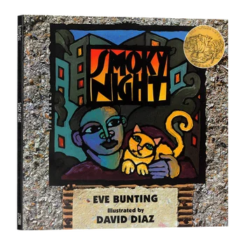 Бантинг Smoky Night Eve, Детски книги за деца на 6, 7, 8, 9 години, английски книжки с картинки, 9780152018849