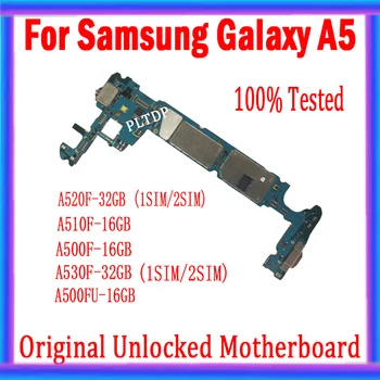 НЕ Акаунт за ИД За Samsung Galaxy A5 A510F A520F A500FU A530F Оригиналната дънна Платка С Пълен Набор от Чипове EU Версия Разблокированной на Дънната Платка
