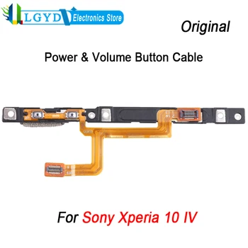 За Sony Xperia 10 IV Оригиналната бутон захранване и бутон за регулиране на силата на звука, гъвкав кабел, дубликат част