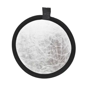 Светоотражающая плака 2-в-1, сгъваема кръгла 30 см лампа за фотография, удобна дръжка за носене, фотоотражатель за студио