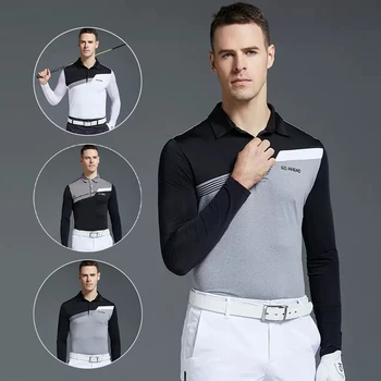 SG Golf Clothing Мъжки Солнцезащитная Фланелка за Голф Ice Silk Риза С Дълъг Ръкав за Мъже Охлаждащи Ежедневни Блузи са Подходящи За налита на бой Дрехи S-XXL