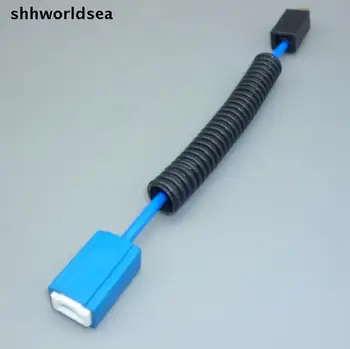 shhworldsea 2/5/30/100/500 бр. H1/H3 16AGW 14 см правоъгълен конектор за лампи с нажежаема жичка с приставка адаптер, автоматично конектор