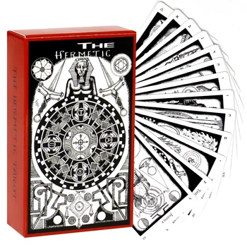 Херметически карти Таро, Оригиналната колода карти Таро, игра, играе с Тесте Пророчества, Парти за гадаене, Настолни играчки, развлечения, свободно време 18+