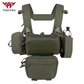 YAKEDA Tactical Belly PocketMilitary За тренировки на открито Тактическа жилетка Belly PocketSport Быстросъемный колан