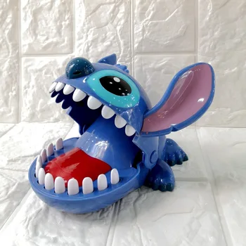 играчка фигурка на бод, с дължина 11 см, Стич-хапка за пръст, Крокодилья устата, играта на зъболекар, играчки за забавно развлечение