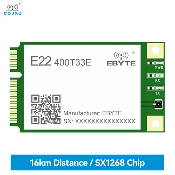 SX1268 Безжичен Suzan с разширен спектър COJXU E22-400T33E MINI PCI-e Стандартен интерфейс UART/RS485/RS232/USB Разстояние 16 КМ 33 dbm